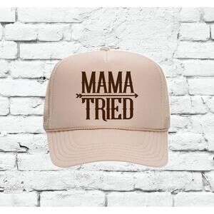 Mama Tried Trucker Hat Cowboy Southern Baseball Cap Custom Colors Snapback